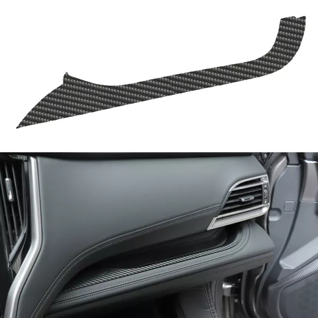 Carbon Fiber Style Copilot Dashboard Strip Cover Trim Fit For Subaru Outback