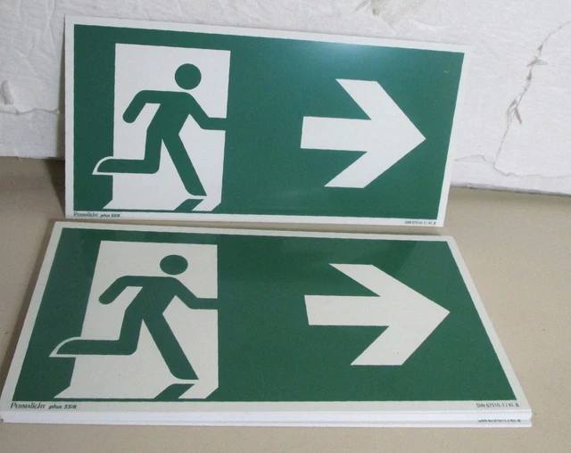 NEW Lot of 10 Permalight Power Escape Sign "Route Right " 300 X 150mm $231