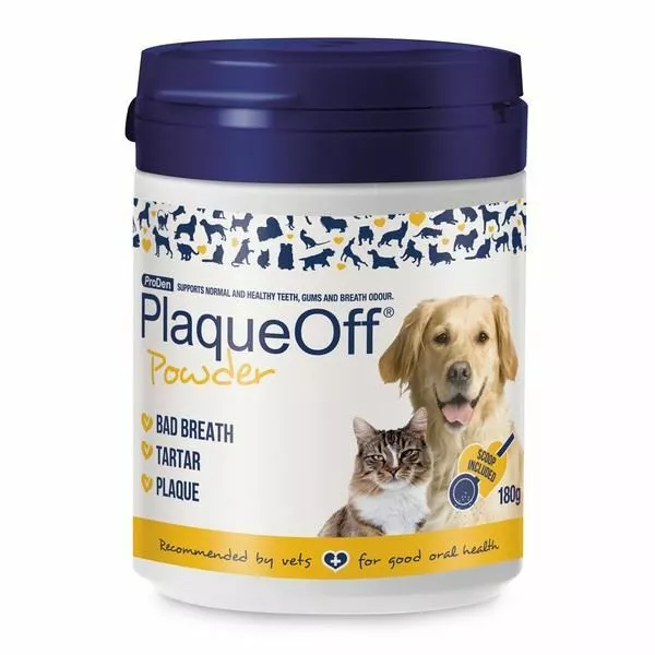 Plakette Off Pulver für Hunde Katzen Schlechte Atem Zahn Tartar Removal Pet 180g