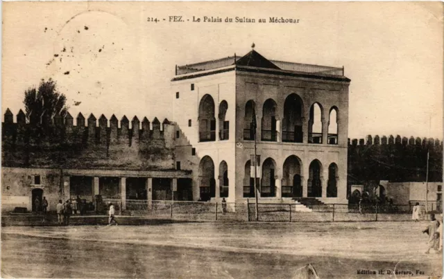 CPA AK FEZ - Le Palais du Sultan au Mechouar MAROC (796406)