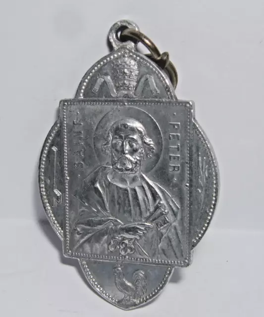 Antique  1910 religeous medallion The first National Catholic Congress 5cm high