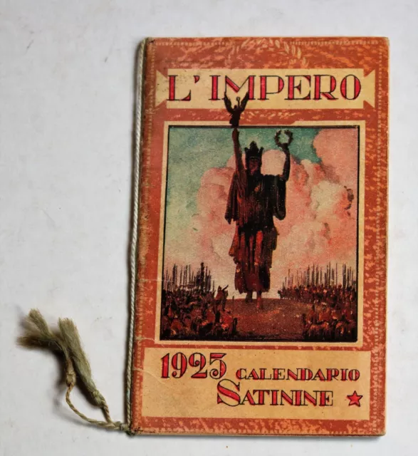 calendarietto 1925  Satinine L'IMPERO
