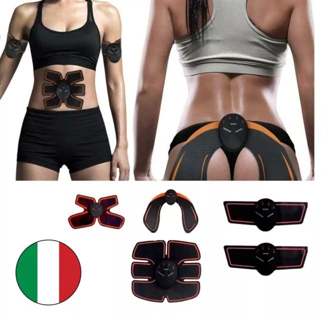 Kit Elettrostimolatore Corpo Fitness 5 in 1 Gambe Glutei Addominali