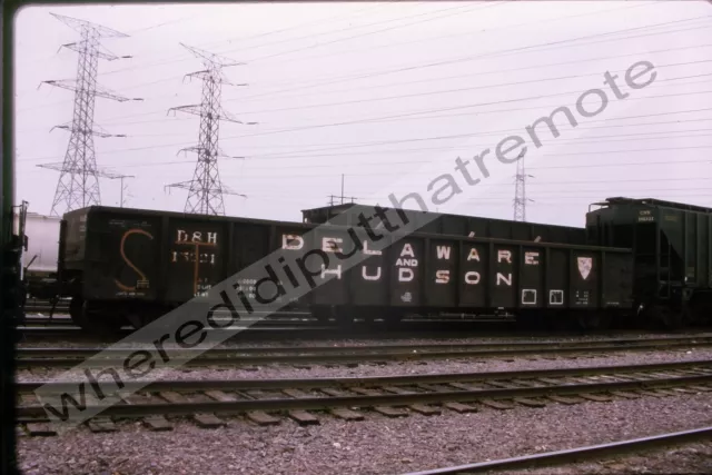 Original Slide Delaware & Hudson D&H 15221 Gondola Proviso ILL 11-95