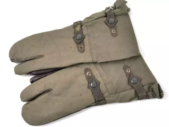 Paar Handschuhe für Kradmelder der Wehrmacht. Getragenes Paar, Grösse 7 1/2