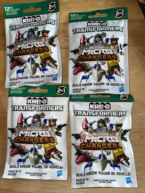 Lot of 4 KRE-O Transformers Micro Changers Collection 3 Blind Bag Mystery Figure