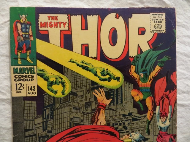 1967 Mighty Thor Comic Book..vol.1..No.143..Marvel..the Enchanters..high-Grade!! 2