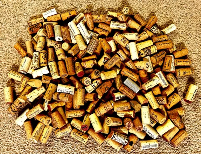 Bulk lot of 200 wine corks - All natural cork, no synthetic corks!