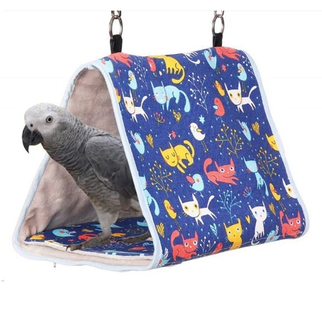 Winter Warm Swing Nest Bird Cages Hanging Tent Parrot Sleeping Bed Bird Nest