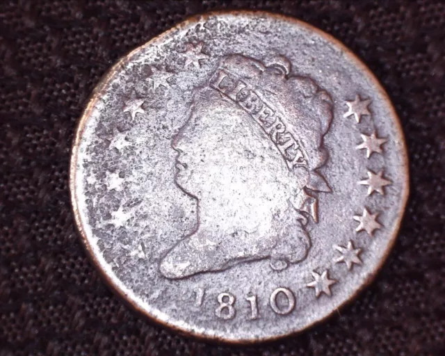 1810 Classic Head  Large Cent  Very Nice Detail Low Mintage  # LC004