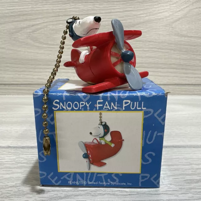 PEANUTS Snoopy Flying Ace Ceiling Fan Pull Chain Cake Topper Figurine Ornament