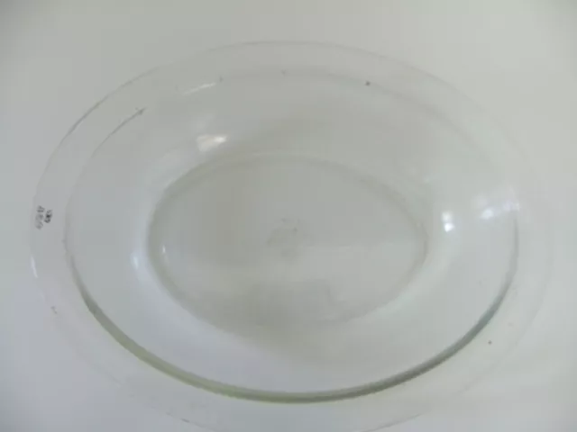 Vintage Pyrex Oval Pie Dish Clear Glass Made In England 9"