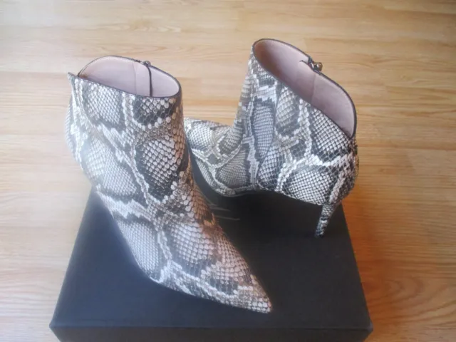 $1150 Giuseppe Zanotti Maskenada Urban 85 Snake Pointy Toe Booties 40 US 10 NIB