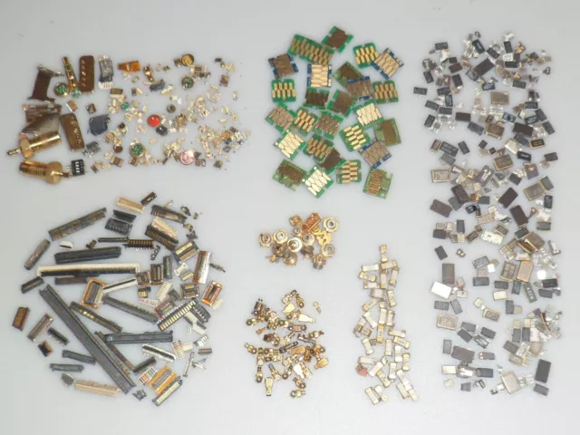 42g High Grade Scrap Gold Parts Oscillators & Plated Lot Precious Metal Recovery