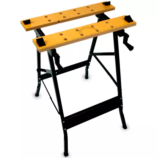 Foldable Wooden Workbench Bench Work Portable Clamping Folding Worktop Table Diy