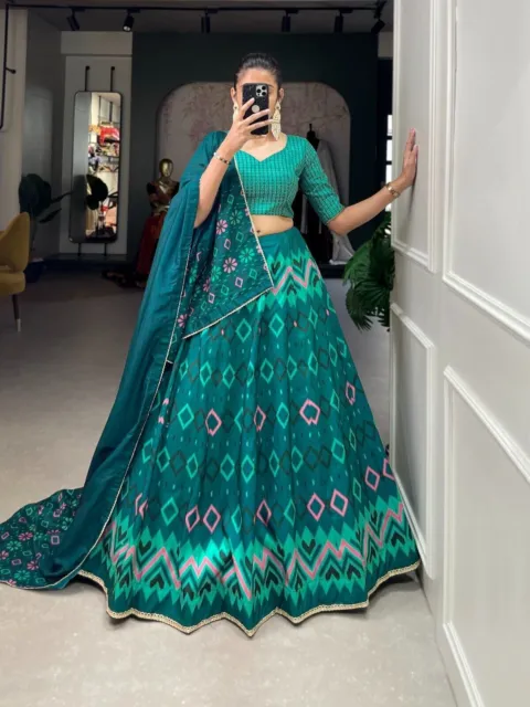 Nuovo Abbigliamento Da Sposa In Stile Bollywood Designer Lehenga Choli