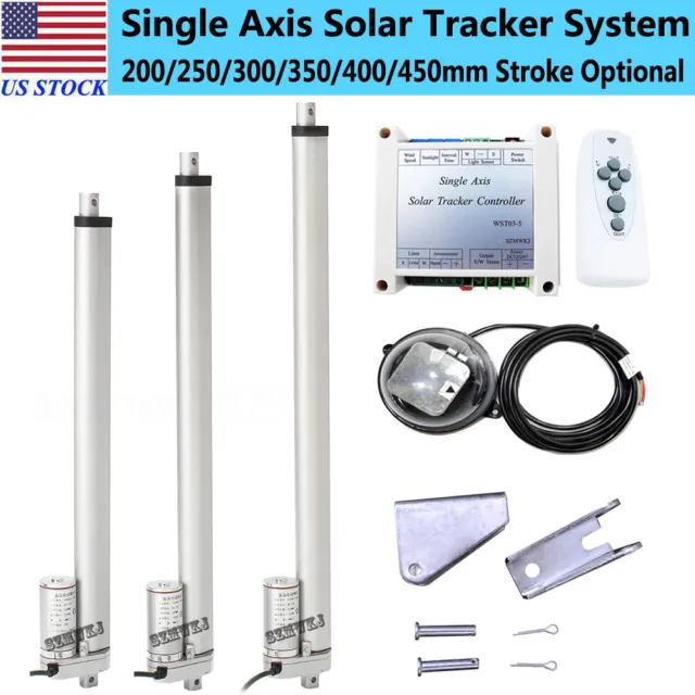 Complete 1KW Single Axis Solar Tracker Kit-Solar Panel Sunlight Tracking System