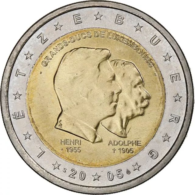 [#1250831] Luxembourg, Henri, 2 Euro, 2005, Utrecht, Grand duc Henri, SUP, Bimét