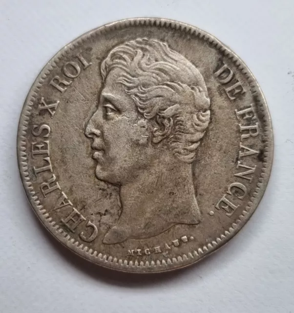 #470 Charles X - 5 francs 1829 D Lyon