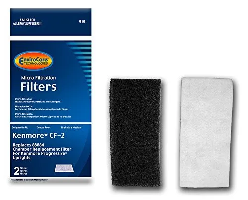 EnviroCare Replacement for Kenmore CF2 Foam Safety Vacuum Filter, Upright, Pr...