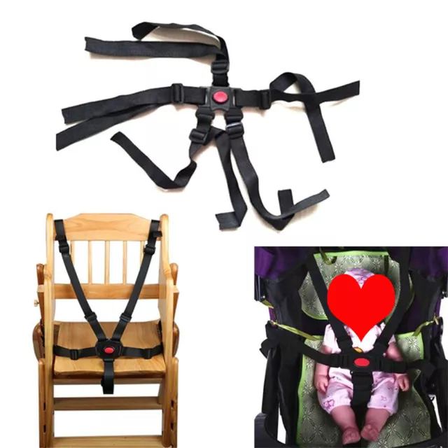 10*5Point Baby Kid Safety Belt Strap Harness for Stroller Chair Pram Infant Seat