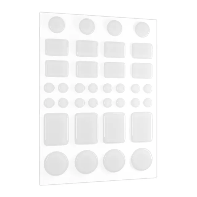 Elastikpuffer selbstklebend transparent im Set Gummifüße Anschlagpuffer 36 Stück