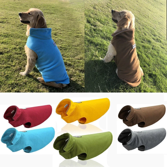 Pet Dog Warm Coat Fleece Jacket Jumper Sweater Winter Clothes Puppy Vest Outfit