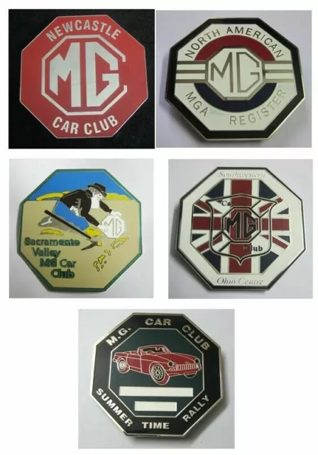 Voiture Badges - MG Ensemble De 5pcs Grill Emblème Logos Métal