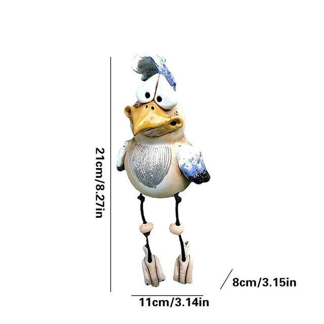 Resin Funny Chicken Statue Art Figure Ornament Courtyard Decor, Farm Garden I9Q7 12