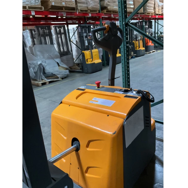 Used 2200lb 118" Full Electric Pallet Stacker Counterbalanced Pallet Truck