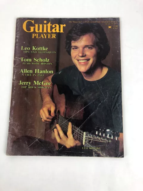 GUITAR PLAYER MAGAZINE - Aug 7 1977 - LEO KOTTKE / Tom Scholz
