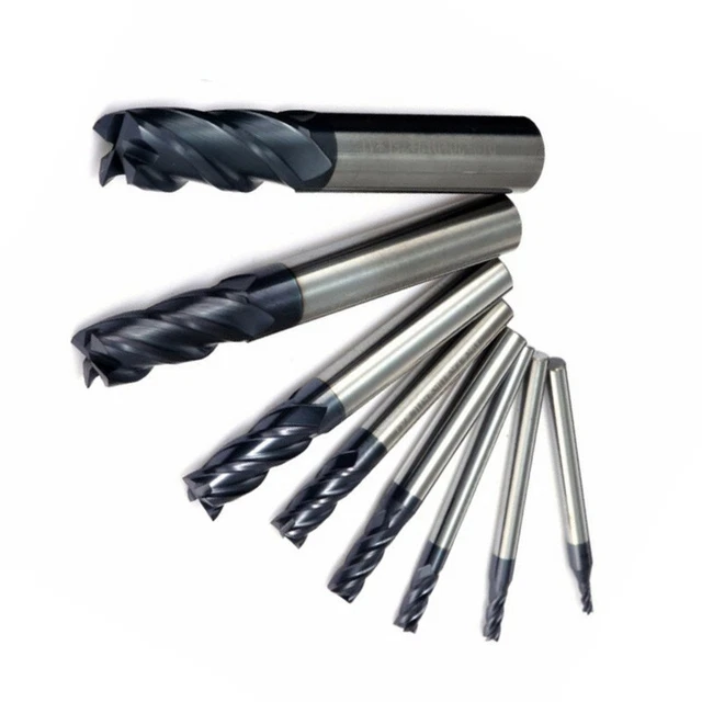 HRC50 4 Flute Carbide End Mill Machine CNC Milling Cutter Rotary Tool Equipment
