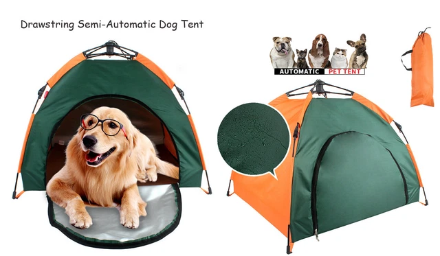 Foldable Outdoor Waterproof Quick Open Light Weight Dog Puppy Tent House Bed