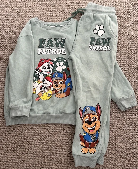 BOYS GREEN PAW Patrol Tracksuit 4 5 Years GEORGE ASDA 8.50 PicClick UK