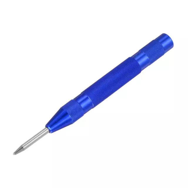 5" Resorte Central Agujero Perforador Marcador Manual Herramienta Ajustable Azul