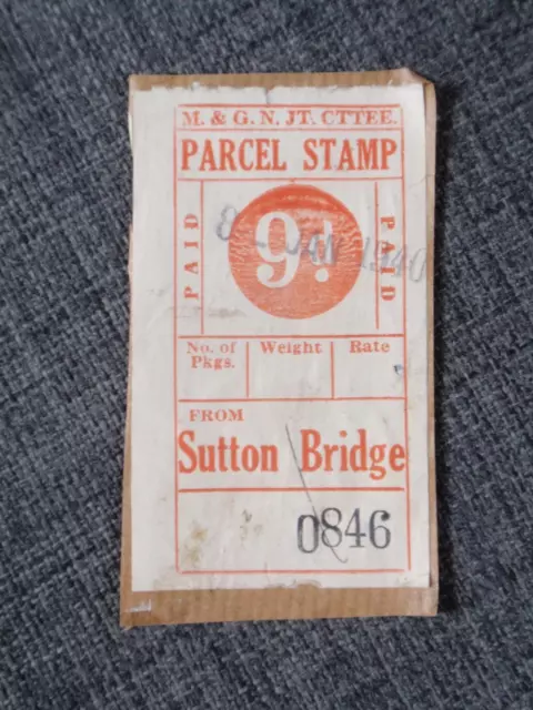 Eisenbahnpaketstempel, Suttonbrücke, 9d, Midland & Great Northern, 8/1/1940