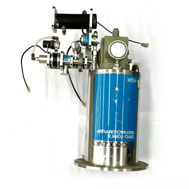 Helix CTI-Cryogenics Cryo-Torr 8 High Vacuum Pump 8033168 w/ Purge Valve, Extras