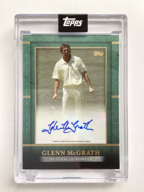 Topps Cricket Legenden Des Spiels 2024 Auto Glenn Mcgrath Australia 03/49