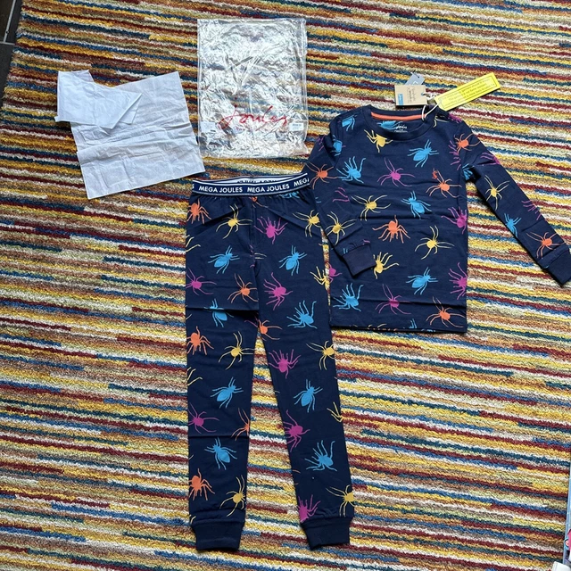 NUOVI pigiami Joules Pjs 7-8 nuovi con etichette ragazzi ragazze unisex abbigliamento da notte Boden Next
