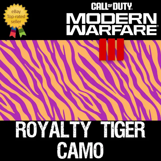 Call Of Duty Modern Warfare III 3 Royalty Tiger Camo Extremley RARE 🐅✨