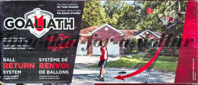 *NEW* Goaliath Basketball Hoop Return System-Universal-Solo Play-Free-Throw-Ball