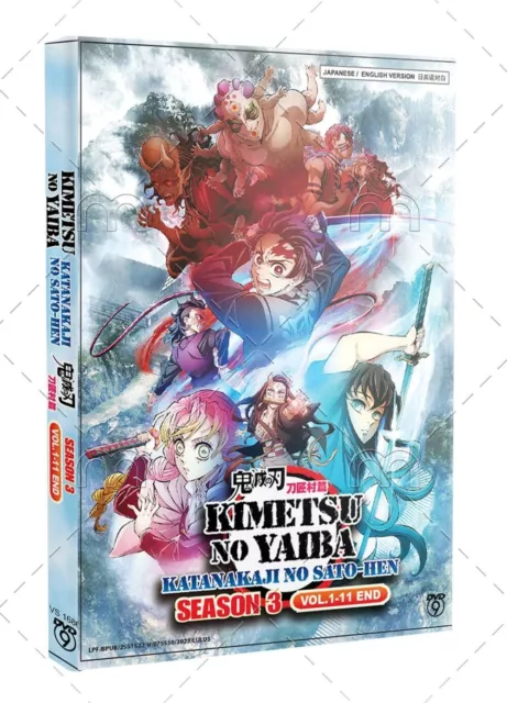 DVD Anime Kimetsu no Yaiba: Yuukaku-Hen Season 2 (1-11 + 2 Movies) English  Sub