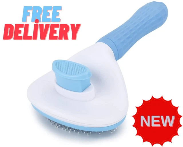 Self Cleaning Slicker Brush Dog Cat Grooming Hair Deshedding Undercoat Pet Puppy