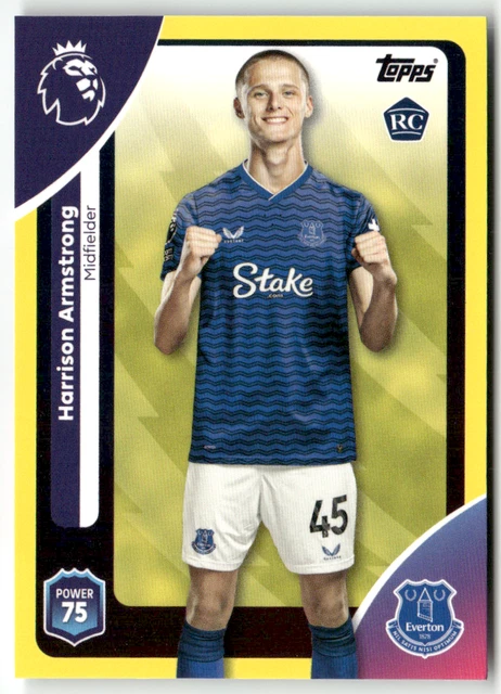 TOPPS PREMIER LEAGUE 2025-26 No. 136 Harrison Armstrong Rookie Yellow ...