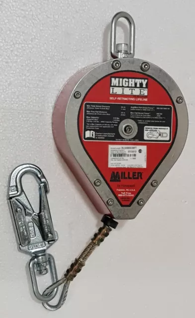 Miller RLS30BS/9.1m Mighty Lite Autorétractable Lifeline 140.5kg 612230063474 2