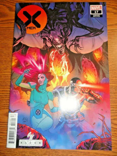 X-men #17 Dauterman Alien Variant Cover NM- Cyclops Jean Grey 1st Print Marvel