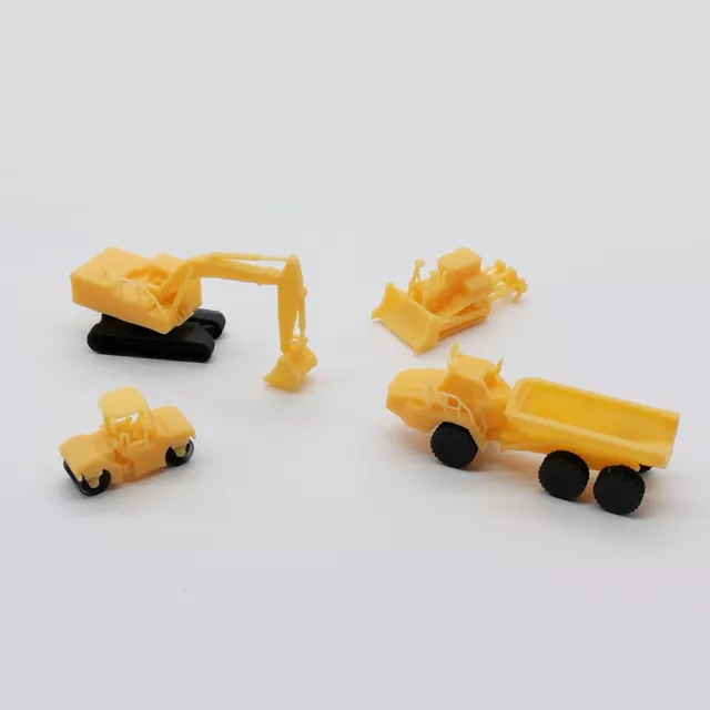 Outland Models Railway Miniature Heavy Construction Vehicle Set Z Gauge 1:220