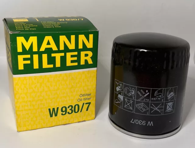 1x Ölfilter MANN-FILTER W 930/7 passend für CASE-IH, IHC