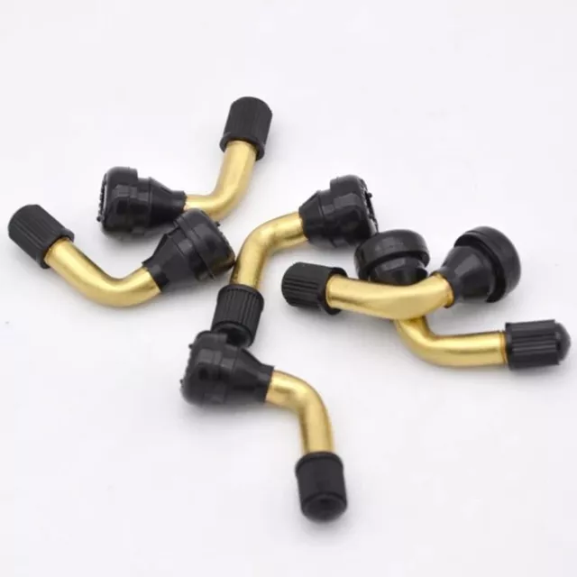 Convenient 45 Degree Angled Valve Stems for Scooters and Bikes Pack of 2