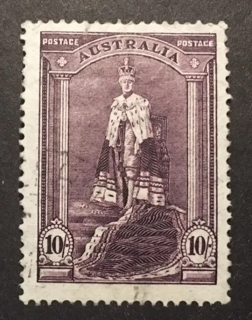 Australia 1938 VFU 10s Stamp (SG 177a) LH